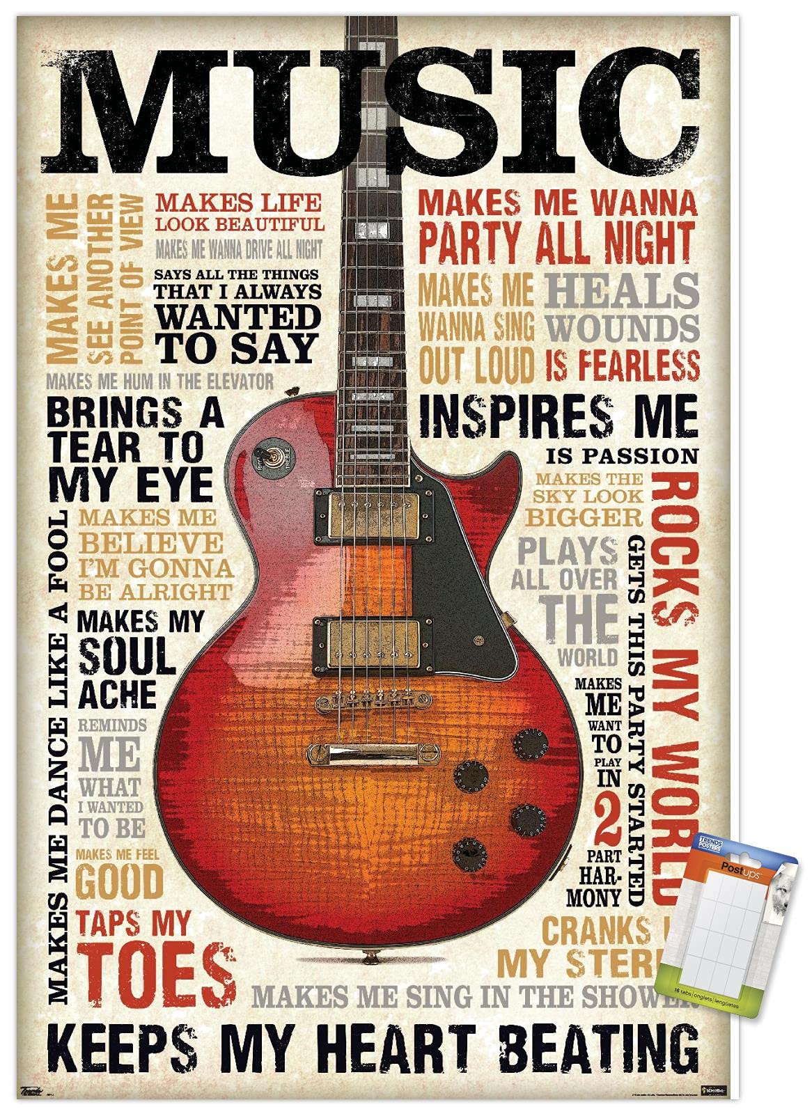 Amazon.com: Trends International Music Inspires Me Wall